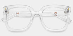 Ebony Square Clear Glasses