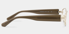 Dakota Brown Rectangle Glasses