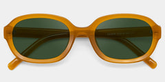 Astra Geometric Brown Polarized Sunglasses