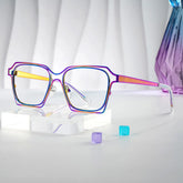Foday Geometric Iridescent Glasses
