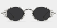 Serena Oval Silver Glasses