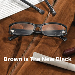 Willow Black Rectangle Glasses