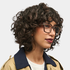 Taylor Square Gold Leopard Glasses