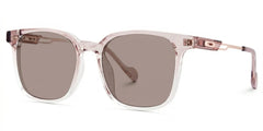 Chloe Square Pink Clear Glasses