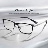 Alexander Rectangle Black Glasses