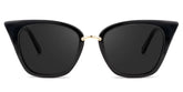 Tallulah Cat Eye Black Sunglasses