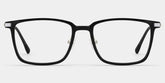 Ivonne Rectangle Black Glasses