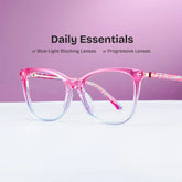 Gage Butterfly Pink Blue Glasses