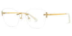 Jaxon Rectangle Gold Glasses