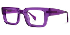 Glaucia Square Purple Glasses