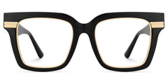 Taylor Square Black Glasses