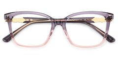 Theo Rectangle Grey Pink Glasses