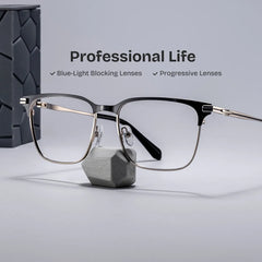 Marshall Rectangle Grey Silver Glasses