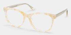 Julia Yellow Rectangle Glasses