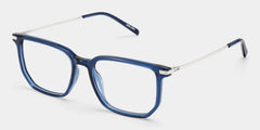 Michelle Rectangle Blue Glasses