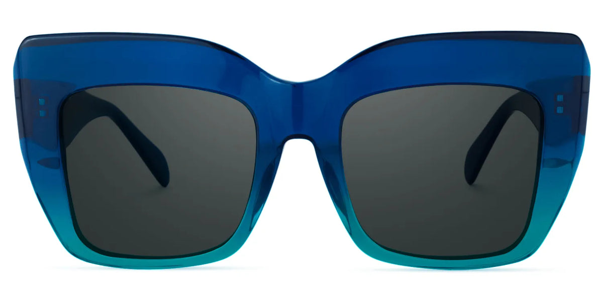 Charmaine Cat Eye Blue-Green Glasses