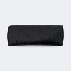 Ostrich Pattern Black Eyeglasses Bag
