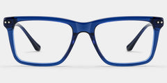 Harper Rectangle Blue Glasses
