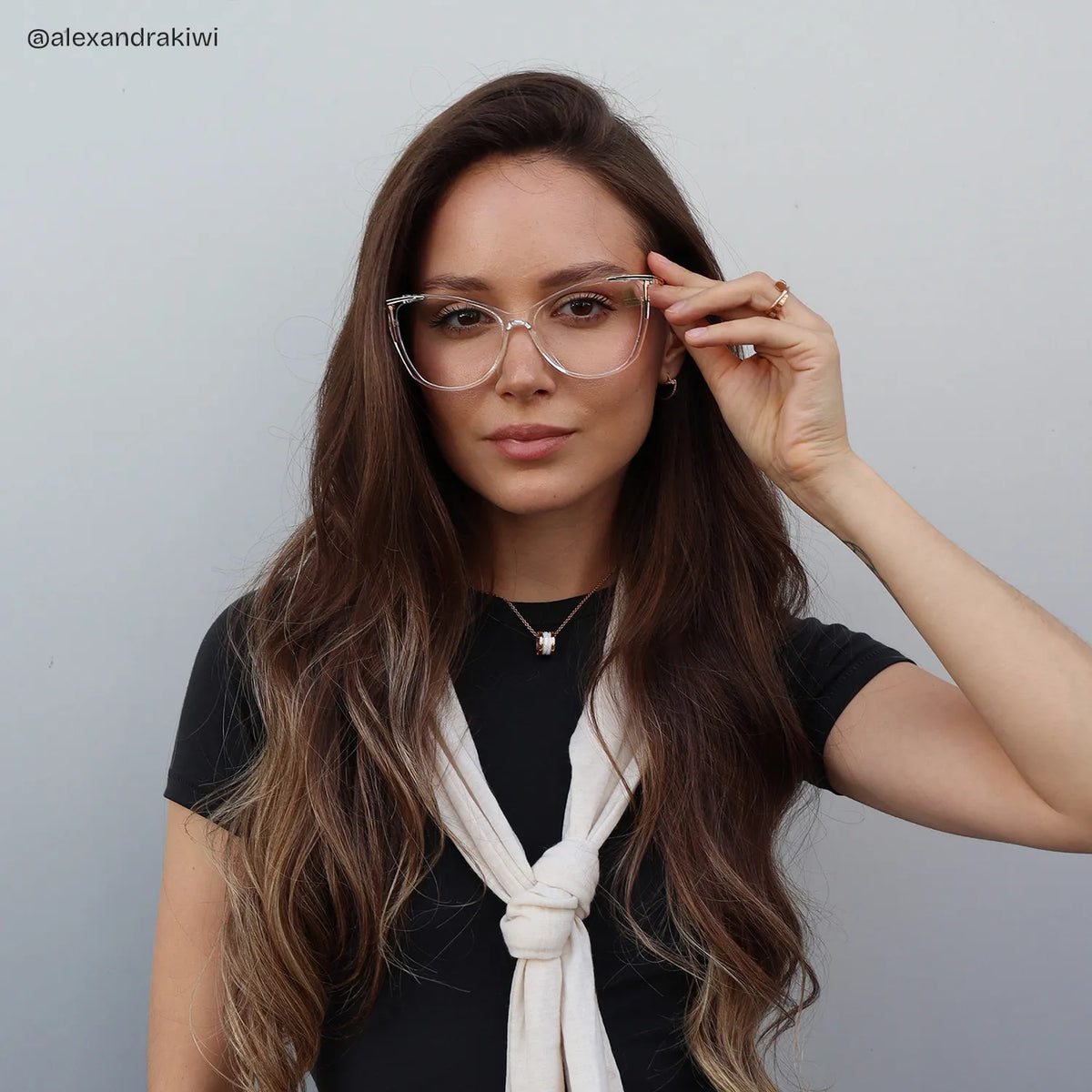 Yomary Cateye Clear Glasses