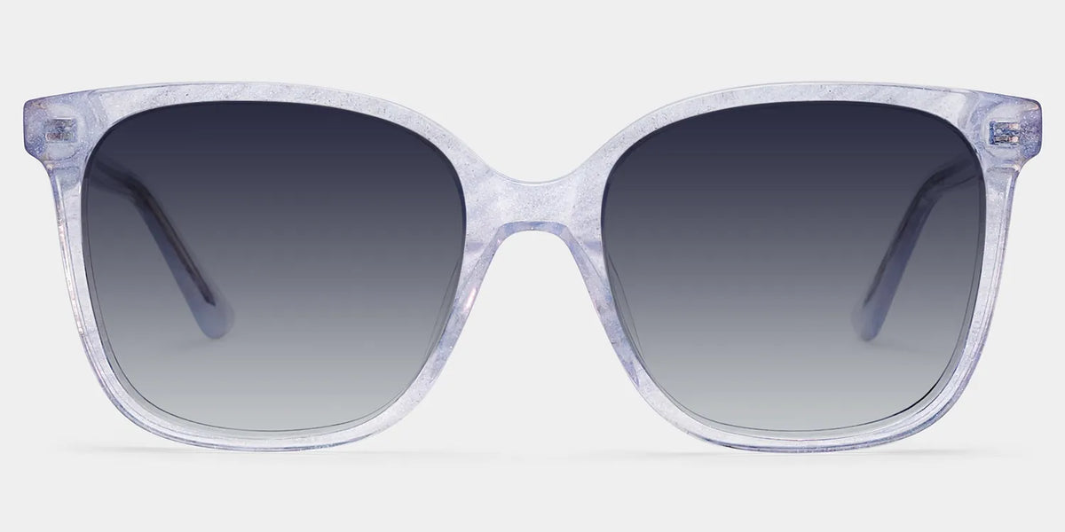 Caroline Clear Square Sunglasses