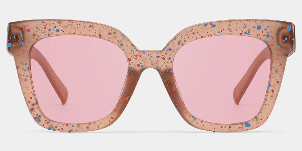 Malcolm Square Matte Brown Sunglasses