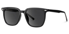 Eliza Square Black Glasses