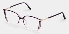 Rodz Square Purple Clear Glasses