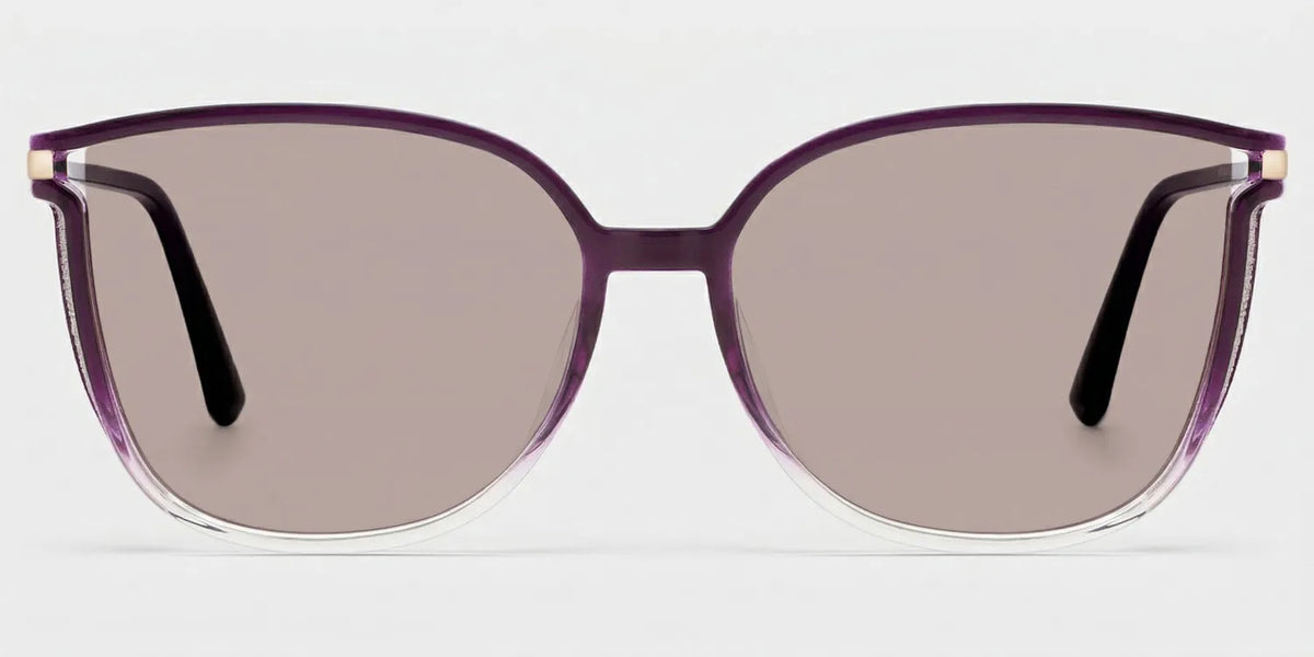 Rodz Square Purple Clear Glasses