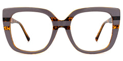 Brenda Square Mauve Glasses