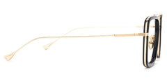 Gifford Aviator Black-Gold Glasses