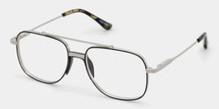 Poppy Black Aviator Glasses