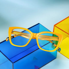Julius Butterfly Yellow Glasses