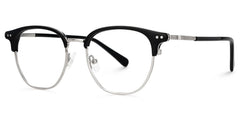 Geno Browline Black Glasses