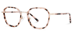 Mitchell Geometric Pink Tortoise Glasses