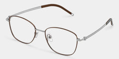 Nicole Rectangle Brown Glasses