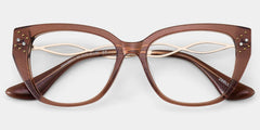Alma Butterfly Brown Glasses