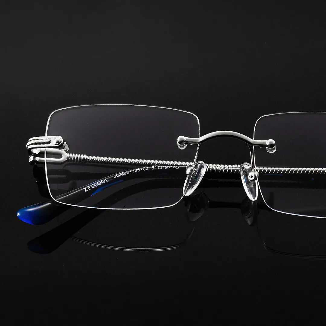 Peavy Rectangle Silver Glasses