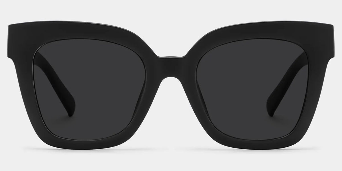 Malcolm Square Black Sunglasses