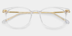 Vilanova Round Clear Glasses
