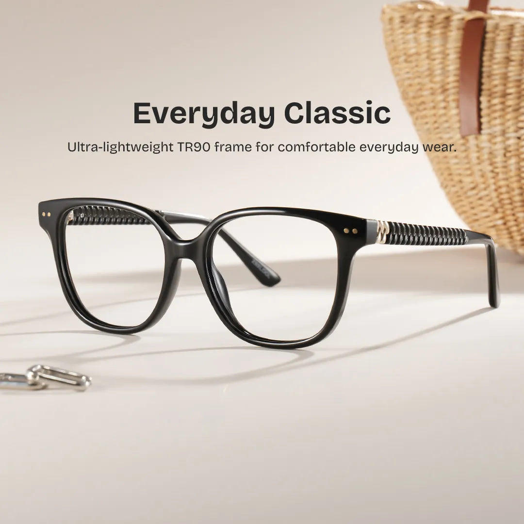 Clara Black Cat eye Glasses
