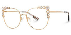 Wallice Cateye Gold Glasses