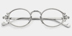 Serena Oval Silver Glasses
