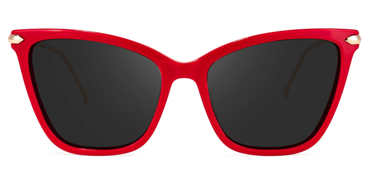 Hilary Butterfly Red Sunglasses