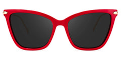 Hilary Butterfly Red Sunglasses