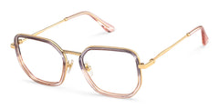 Levi Geometric Grey Pink Glasses