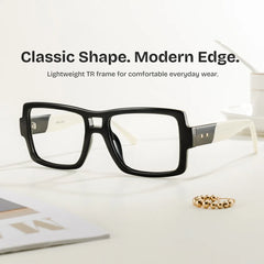 Nora Black Aviator Glasses