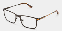 Roxana Rectangle Brown Glasses