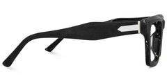 Riley Rectangle Black Glasses