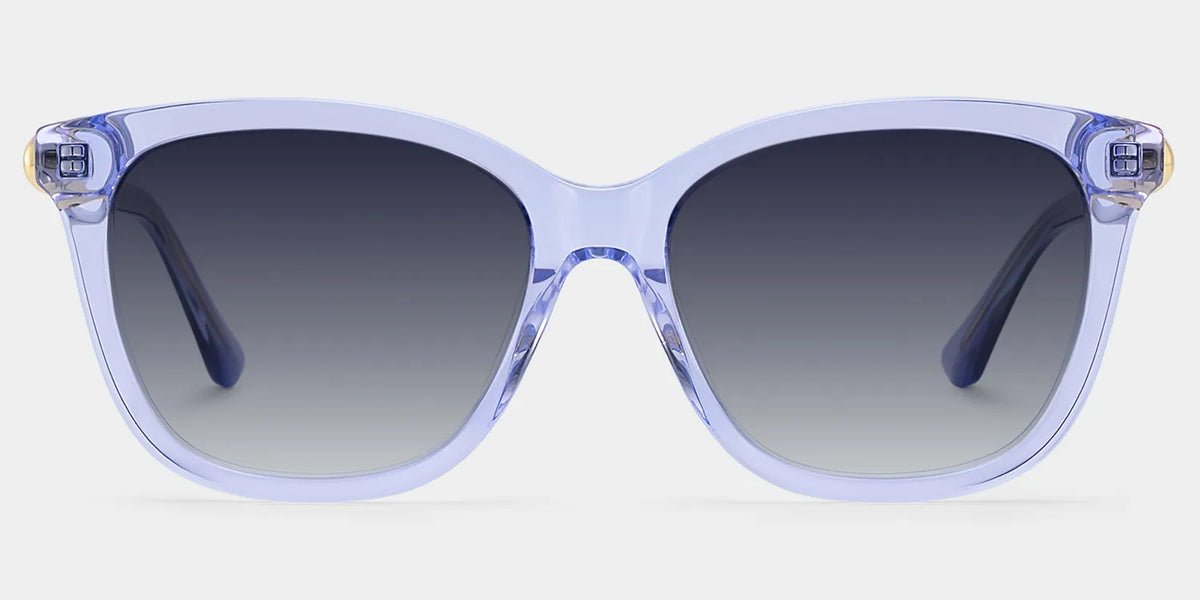 Isabella Clear Blue Square Sunglasses