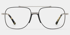 Poppy Black Aviator Glasses
